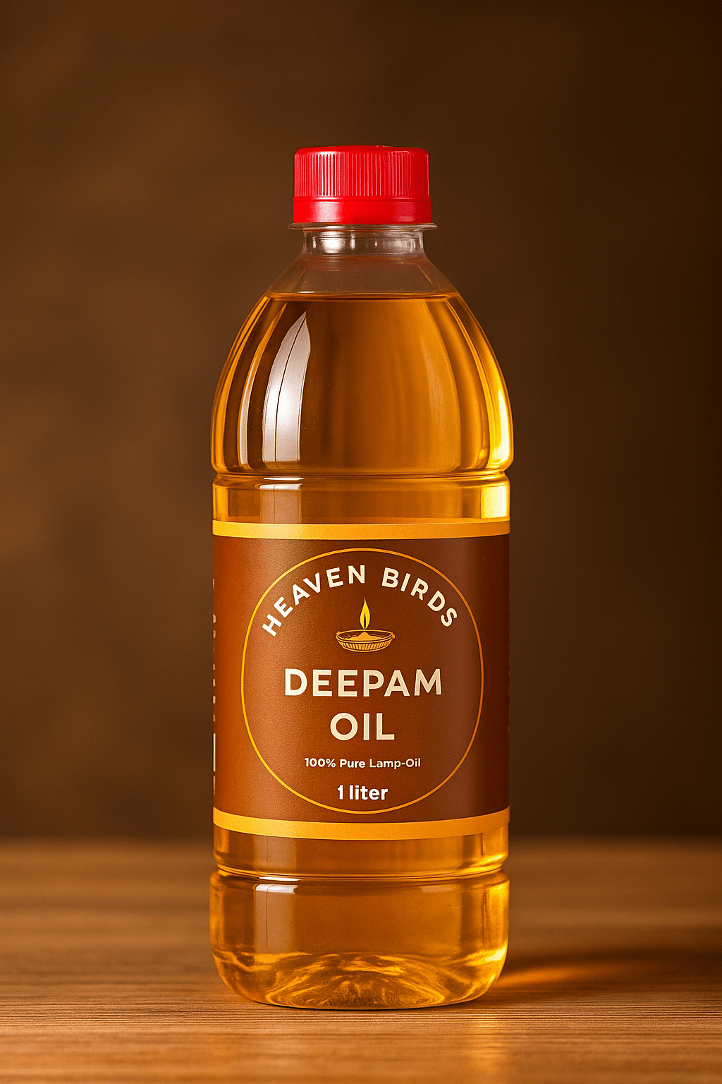 Heaven Birds Deepam Oil | Pure & Long Lasting Diya Oil for Puja 1000 ml -